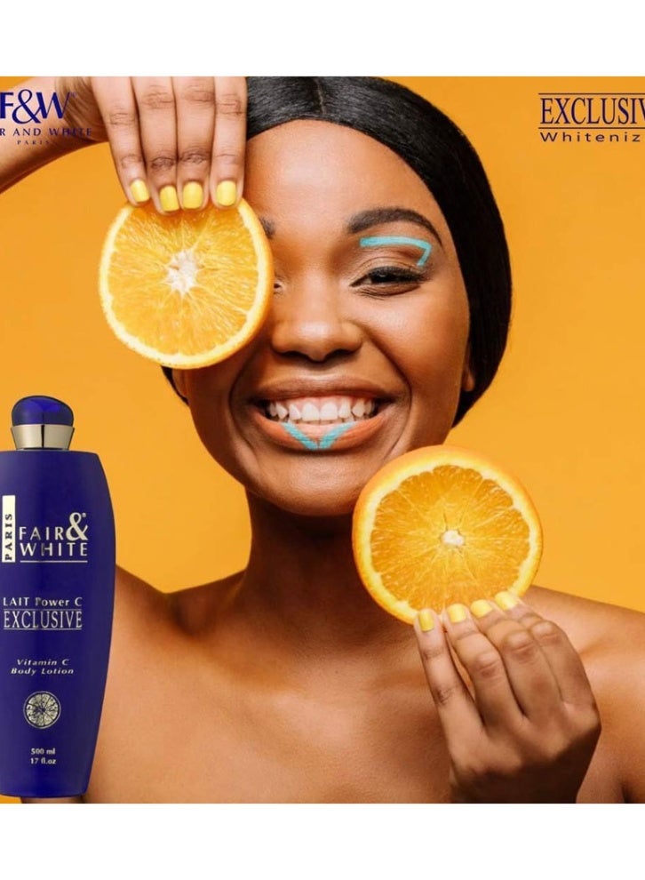 فير آند وايت لوشن ليت باور سي لتفتيح بشرة الجسم 500ملليلتر - Image 2
