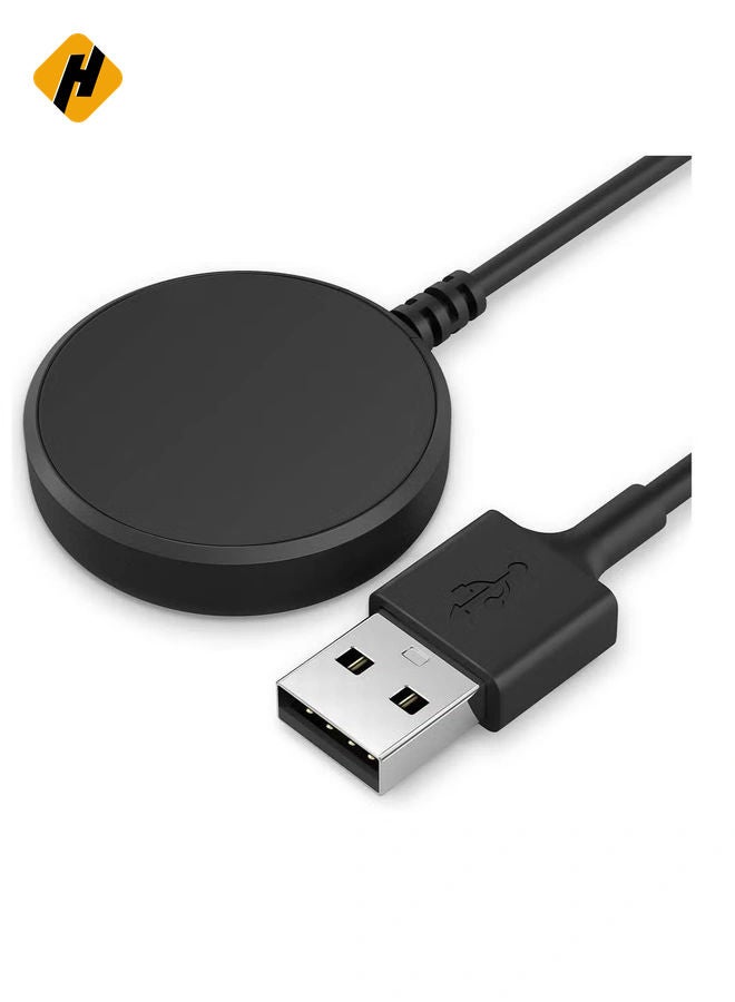 HuHa Charger Compatible with Samsung Galaxy Watch 4/4 Classic Watch3 Active 1 2 SM-R500 SM-R830 SM-R820 SM-R840 SM-R850 - USB Charging Cable 3.3ft 100cm - Smartwatch Accessories - Image 1