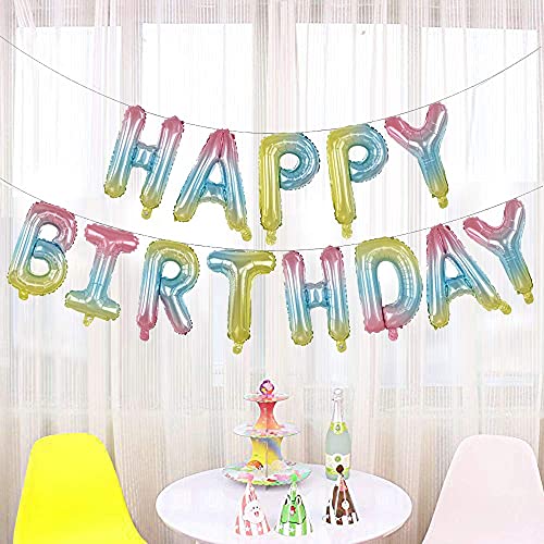 AMFIN® (16 Inch) Happy Birthday Letter Foil Balloon Birthday Party Supplies, Happy Birthday Balloons for Party Decoration - Multi Shaded - Image 4
