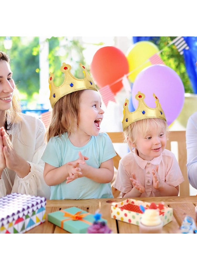 NUOBESTY - Golden King Crowns, Delicate Birthday Crown Hat For Kids Birthday Baby Shower Party Photo Props - Image 1