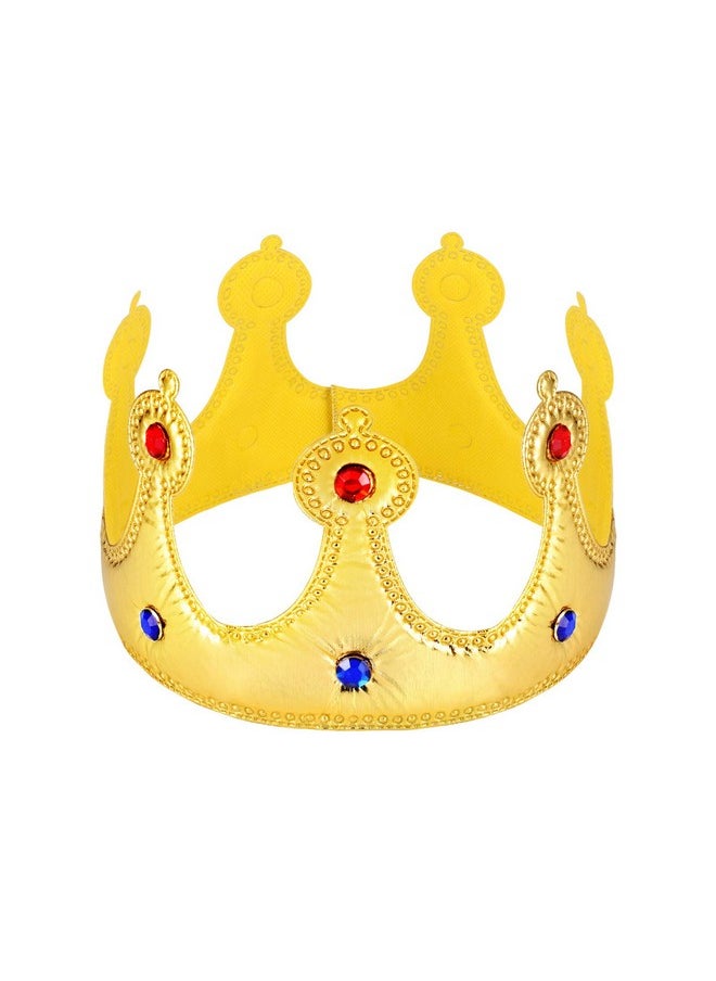 NUOBESTY - Golden King Crowns, Delicate Birthday Crown Hat For Kids Birthday Baby Shower Party Photo Props - Image 1