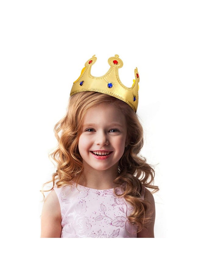 NUOBESTY - Golden King Crowns, Delicate Birthday Crown Hat For Kids Birthday Baby Shower Party Photo Props - Image 1