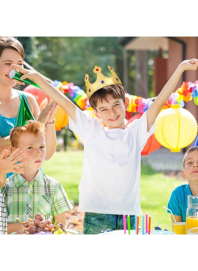 NUOBESTY - Golden King Crowns, Delicate Birthday Crown Hat For Kids Birthday Baby Shower Party Photo Props - Image 1