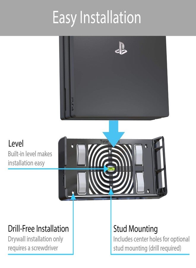 TotalMount for PlayStation 4 Pro (Mounts PS4 Pro on Wall Near TV) - Image 3