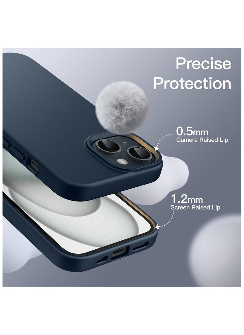 FITIT FITIT Magnetic Silicone Case for iPhone 14Plus 6.7-Inch, Compatible with MagSafe, Blue.  - Image 5