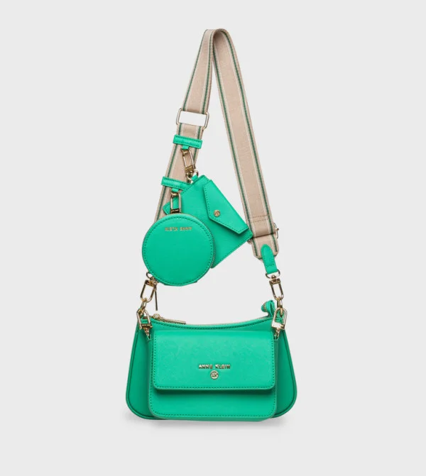 آن كلاين Anne Klein Textured Shoulder Bag With Coin Pouch