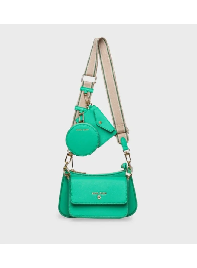 ANNE KLEIN Anne Klein Textured Shoulder Bag With Coin Pouch