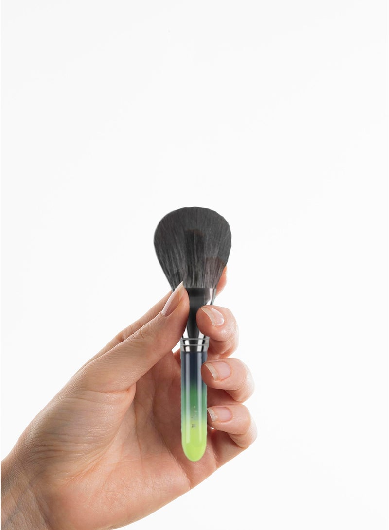 إينرجي مجموعة فرش مكياج ENERGY Emerald Glow من 11 قطعة مع علبة مزخرفة - شعيرات صناعية ناعمة للوجه والعينين - Image 4