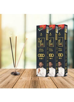 Zed Black Zed Black Incense Sticks 3-in-1 Pack of 3 Agarbatti Stick Nature Inspired Fragrances for Puja, Meditation, Refreshing Ambience - Free Grand Matchbox Inside  - Image 3