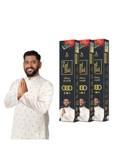 Zed Black Zed Black Incense Sticks 3-in-1 Pack of 3 Agarbatti Stick Nature Inspired Fragrances for Puja, Meditation, Refreshing Ambience - Free Grand Matchbox Inside  - Image 1