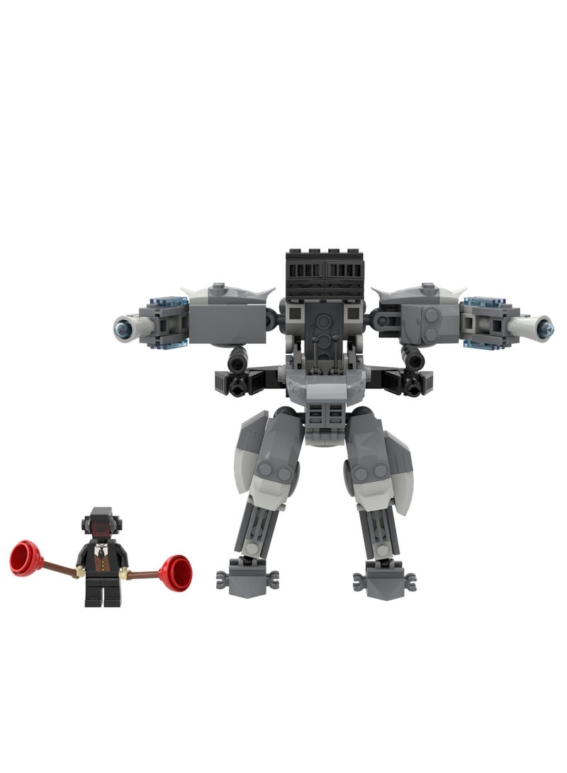 Skibidi Toilet Man Toy Building Blocks 258Pcs Unmatched Mecha Warrior Man Toy Ideas Toys Battle Horror Game Model Ideas Toys Gifts for Adult & Kids - Image 2