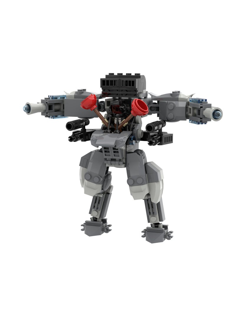Skibidi Toilet Man Toy Building Blocks 258Pcs Unmatched Mecha Warrior Man Toy Ideas Toys Battle Horror Game Model Ideas Toys Gifts for Adult & Kids - Image 3
