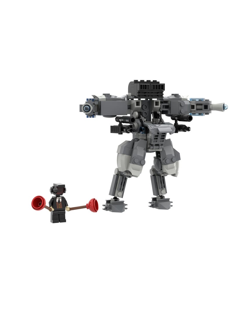 Skibidi Toilet Man Toy Building Blocks 258Pcs Unmatched Mecha Warrior Man Toy Ideas Toys Battle Horror Game Model Ideas Toys Gifts for Adult & Kids - Image 4