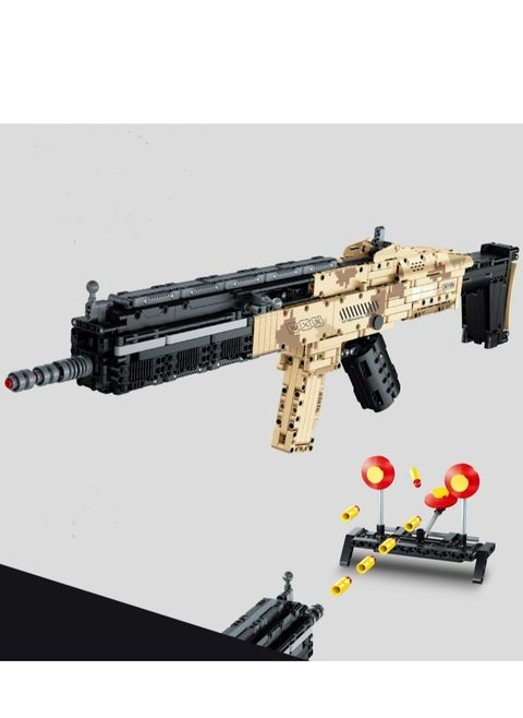 Building Block Shooter Moves Continuously