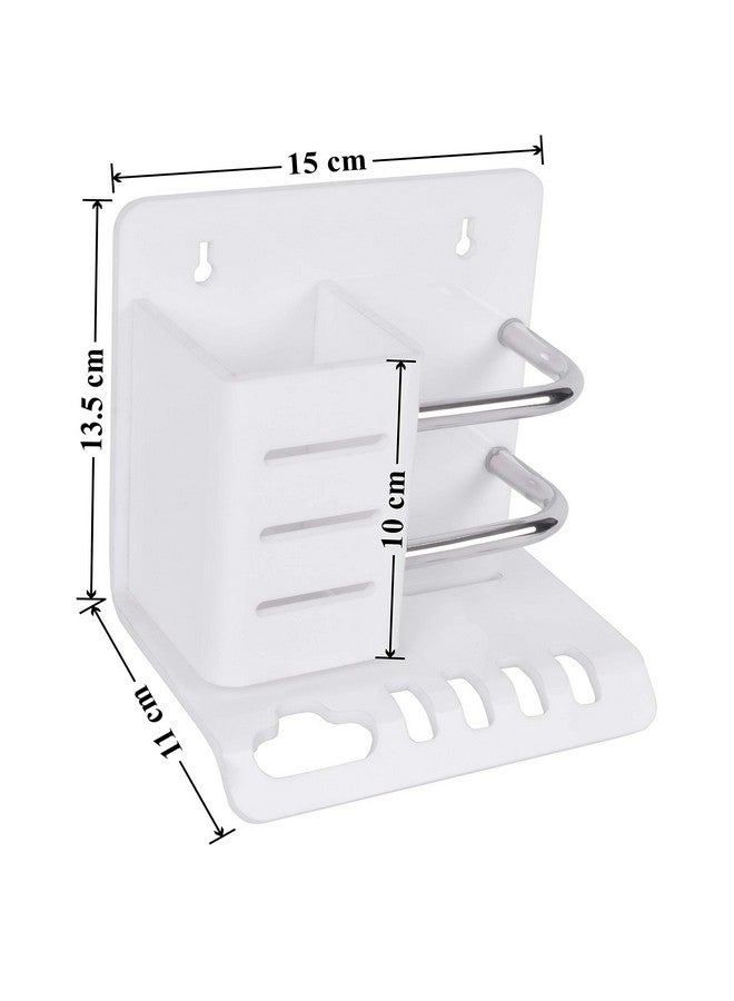plantex Plantex Acrylic Multipurpose Tooth Brush Holder/Stand/Tumbler for Bathroom Accessories - (White)  - Image 4