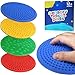 CHESLICR 4PC Sensory Wall Fidget Toys for Toddler Baby 13 Classroom Must Have Sensory Mats for Kid Autism ADHD Quiet Silicone Tactile Pad Desk Toys Calm Down Item Mini Floor Tiles Fidget Autistic Special Need - Image 2