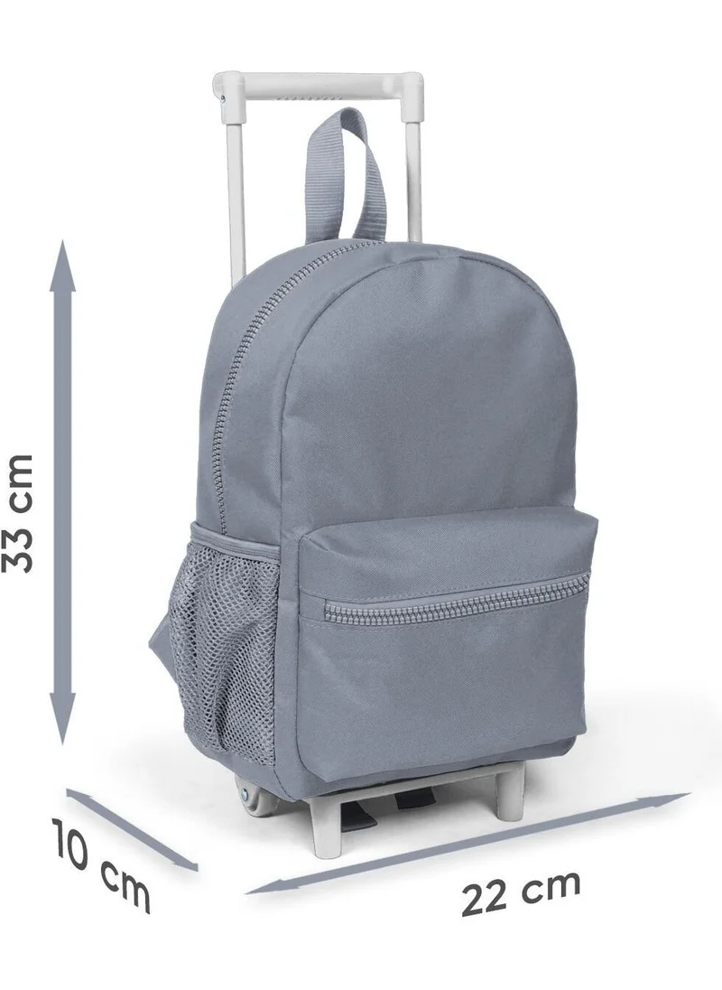 CORAL HIGH Mini Yuva Squeegee Backpack Gray Orange Color Transitional Two Compartments 24048