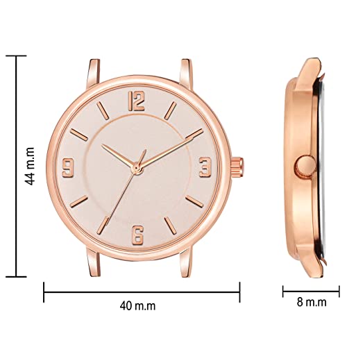 CLOUDWOOD Leather Multicolor Special Super Quality Analog Watches Combo Look Like Preety For Girls And Womne Pack Of - 2 (Mt391-392) (Black-Pink) - Image 5