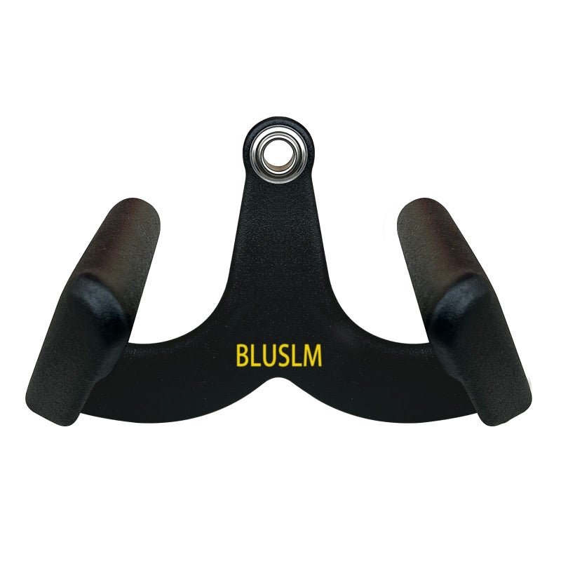 BLUSLM LAT Pull Down Bar for Cable Machine, LAT Pulldown Attachments T-bar V-bar Cable Attachment for Gym, Back Tricep Strength Training Handle (BL01) - Image 1