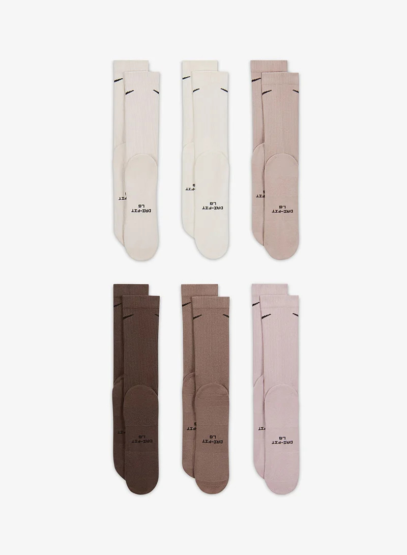 Nike 6-Pack Everyday Elevated Crew Socks