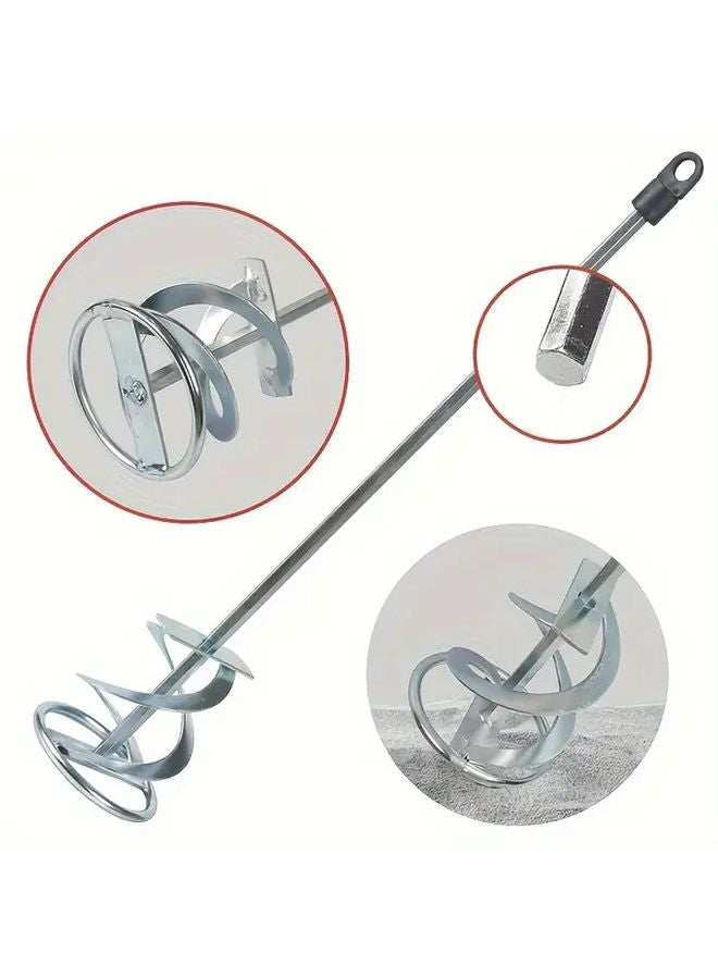 80X400mm Heavy Duty Metal Mixing Paddle Rod for Paint Cement Mud Electric Concrete - Image 4