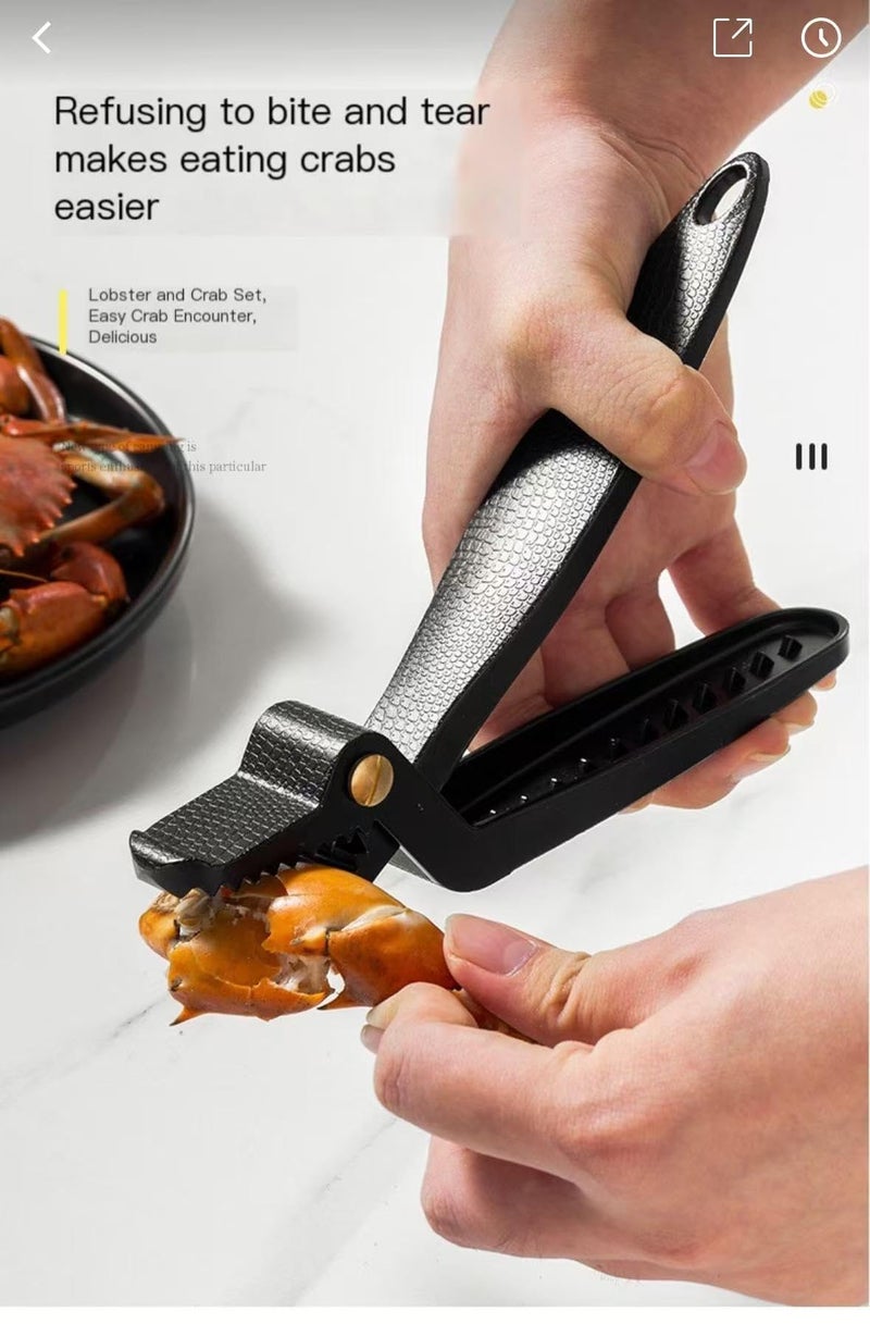 NILKANTH Nut Cracker, Walnut Cracker, Crab Cracker, Lobster Cracker, Zinc Alloy Clam Opener, Seafood Cracker for Kitchen - Image 4