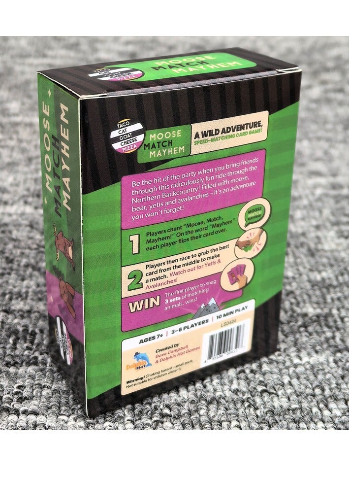 NIBEMINENT Moose match mayhem Animal Chaos Competition Toy Parent-Child Interactive Casual card game - Image 2