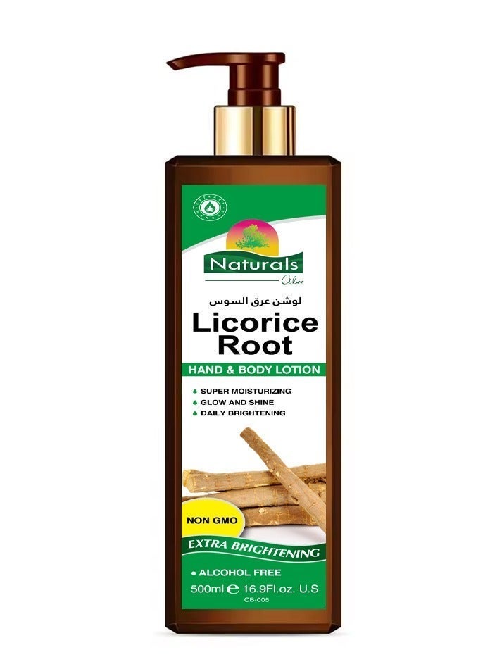 Naturals Licorice Root Hand @ Body Lotion 500 mil - Image 1