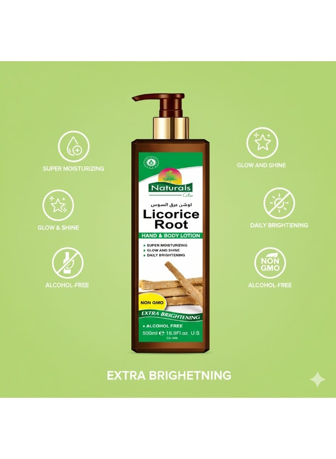 Naturals Licorice Root Hand @ Body Lotion 500 mil - Image 4