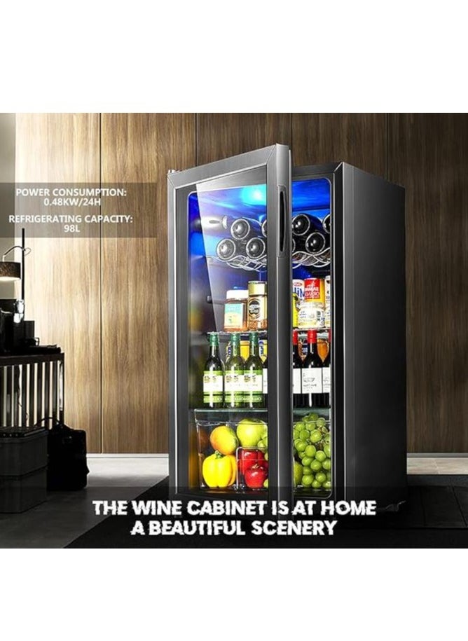 Generic - Household Wine Cooler Cabinet Refrigerator Beverage Four-layer Mini Small Cellar, Silent Compressor, Temperature Control - Image 1