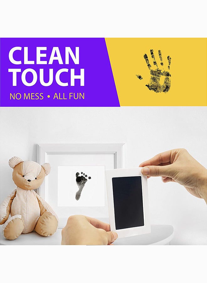 سيوسي وسادة حبر نظيفة تعمل باللمس للأطفال حديثي الولادة بصمة اليد وبصمة أقدام الحيوانات الأليفة مجموعة طباعة مخالب الحيوانات الأليفة بدون حبر ، ختم اليد والقدم للرضع ، آمنة للأطفال ، لا تلمس الجلد ، ذاكرة ع - Image 5