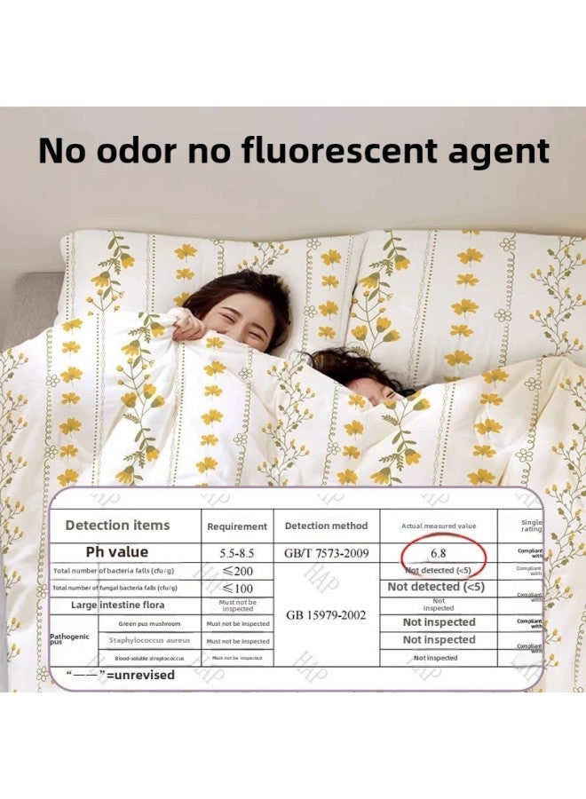 Disposable Bed Sheet Quilt Cover Bed Hat Four-piece Set Double Travel Dirty Winter Extra-large Thickened Household Hotel Supplies-Color:Double Suit [power Pink] Get 2 Pairs Of Socks With Purchase  - Image 5