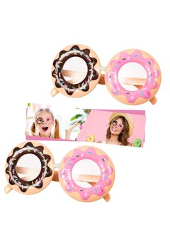 Funny Donut Glasses Set, 2 Pieces Donut Costume Glasses Novelty Party Donut Eyeglasses