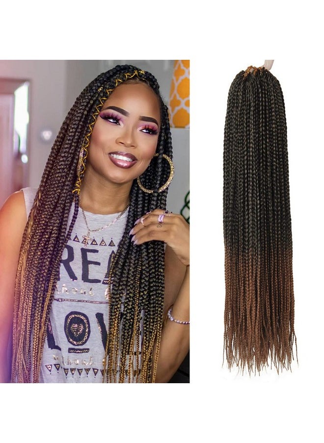BEkjdiof - 6 Packs Box Braids Crochet Hair Crochet Box Braids Prelooped Synthetic Hair Crotchet Box Braids Hair 22 Inch (1B/30 22Inch) … - Image 1