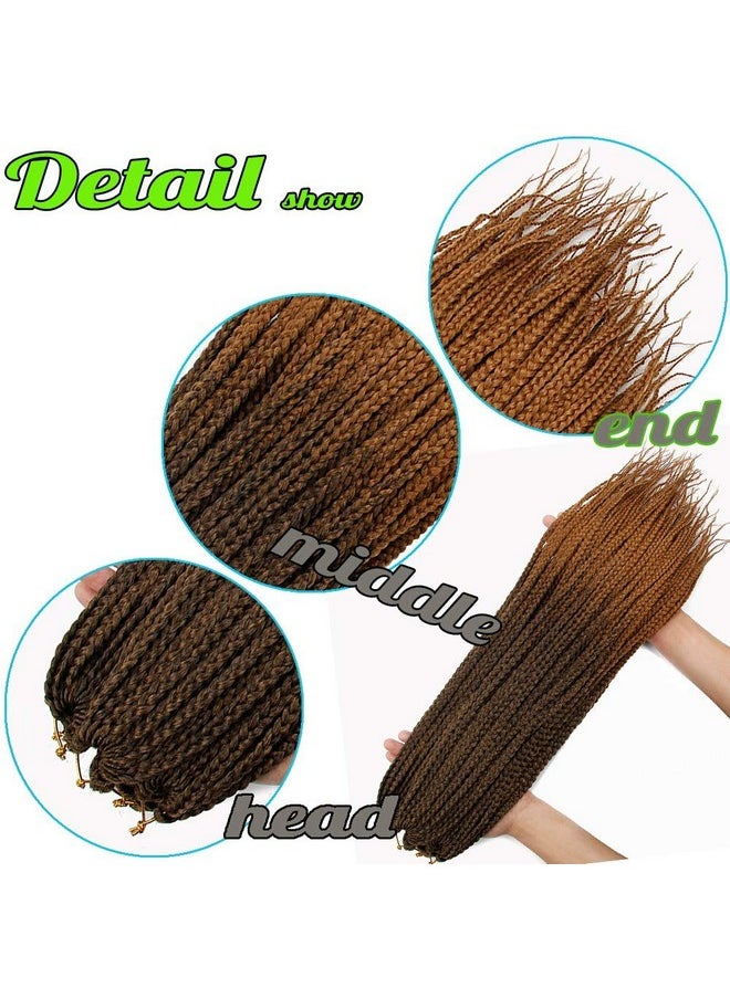 BEkjdiof - 6 Packs Box Braids Crochet Hair Crochet Box Braids Prelooped Synthetic Hair Crotchet Box Braids Hair 22 Inch (1B/30 22Inch) … - Image 1