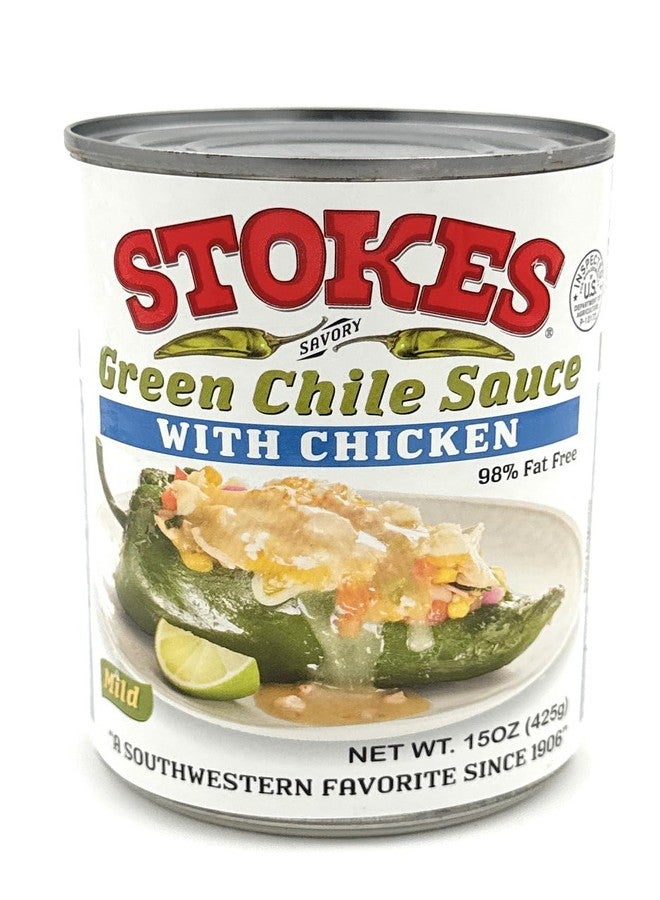 Stokes Green Chile Sauce with Chicken Pack of 6 - Image 2