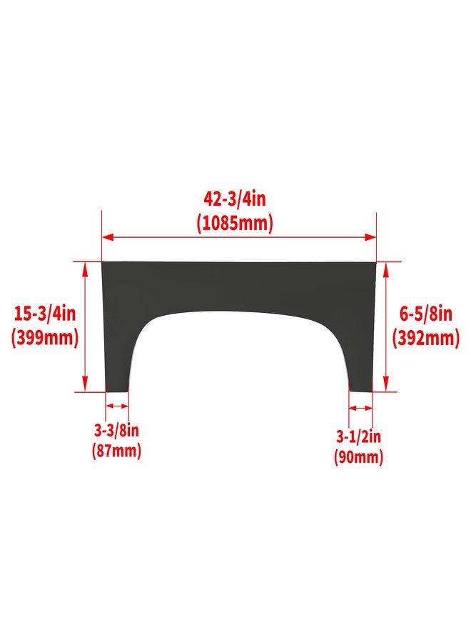 Kojem Wheel Arch Repair Panel Compatible with 2007-2014 Chevy Chevrolet Silverado 1500 2500HD 3500HD Truck Bed Upper Wheel Arch Patch Quarter Panels Black Steel Driver & Passenger Side - Image 3
