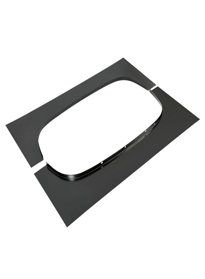 Kojem Wheel Arch Repair Panel Compatible with 2007-2014 Chevy Chevrolet Silverado 1500 2500HD 3500HD Truck Bed Upper Wheel Arch Patch Quarter Panels Black Steel Driver & Passenger Side - Image 2