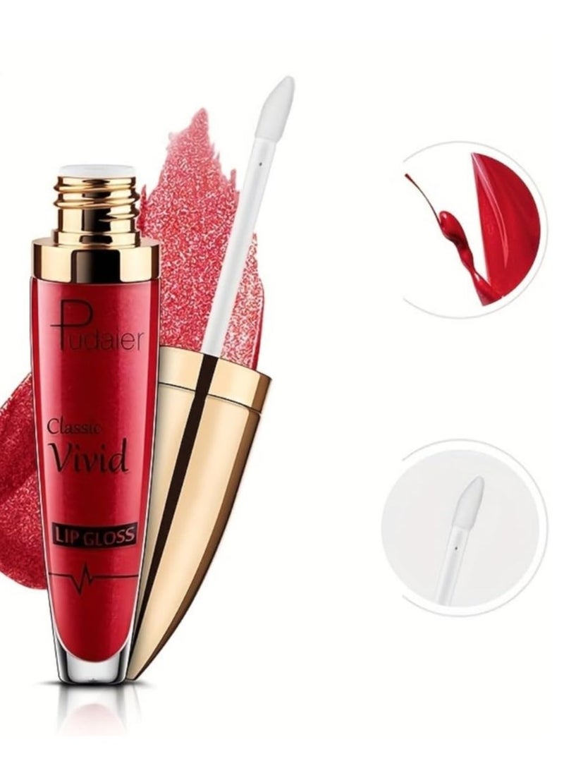 pudaier - Diamond Glitter Shiny Matte Lipstick Glitter Liquid Lip Gloss Sparkling High Pigment Waterproof Long Lasting Lipstick Bold Shimmer Lip Glaze Lip Waterproof Lip Liner and Lipstick 10 - Image 1