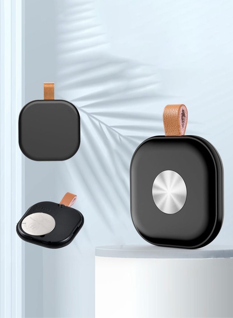 Smart Bluetooth Tracker Key Finder Item Locator Tracking Tag for Keys Bags Anti-lose AirTag iOS Compatible Support Apple Find My Without Monthly fees Waterproof Black