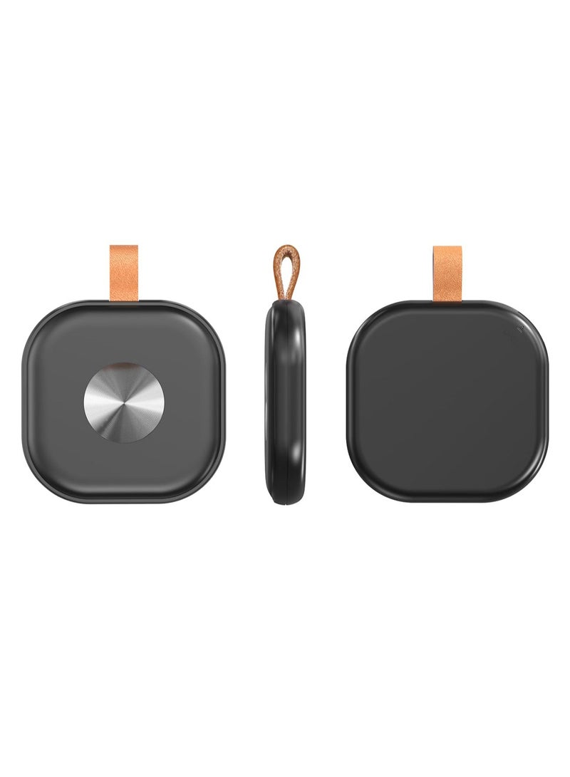 Smart Bluetooth Tracker Key Finder Item Locator Tracking Tag for Keys Bags Anti-lose AirTag iOS Compatible Support Apple Find My Without Monthly fees Waterproof Black