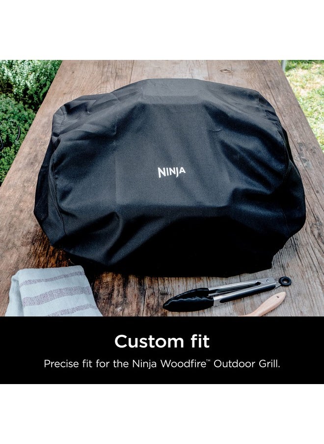 Ninja Ninja XSKCOVER Premium Outdoor Cover, Compatible Woodfire Grills (OG700 Series), Water-Resistant, Anti-Fade Fabric, Lightweight, Black, 19'' x 24'' x 13'  - Image 2