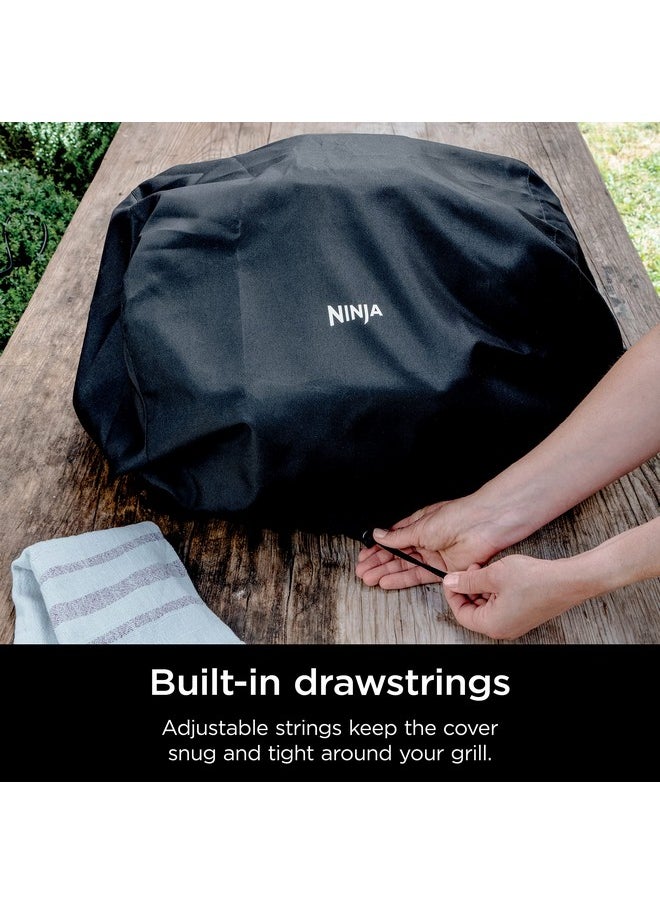 Ninja Ninja XSKCOVER Premium Outdoor Cover, Compatible Woodfire Grills (OG700 Series), Water-Resistant, Anti-Fade Fabric, Lightweight, Black, 19'' x 24'' x 13'  - Image 4