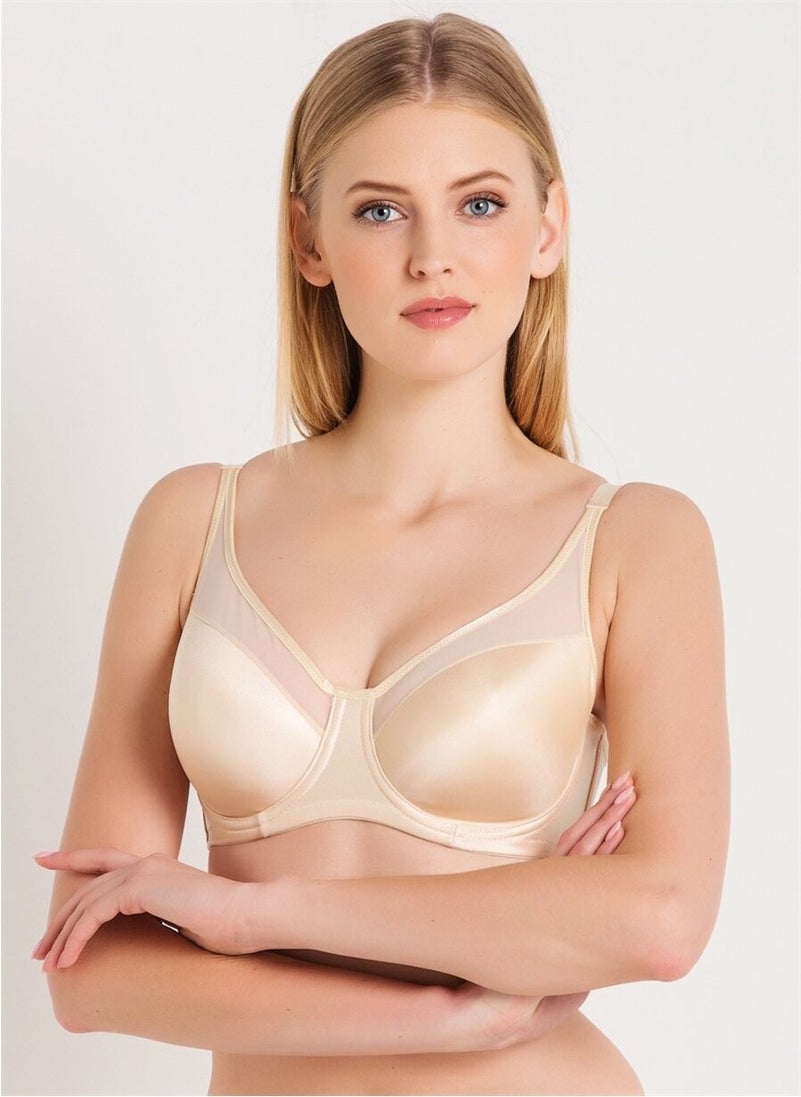 Magic Form 1783 Plain Fabric Plus Size Gathering Hollow Bra  - Image 4