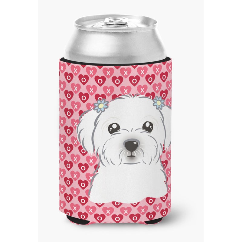 Caroline's Treasures ""Caroline's Treasures Maltese Hearts Can or Bottle Hugger  Multicolor"" 