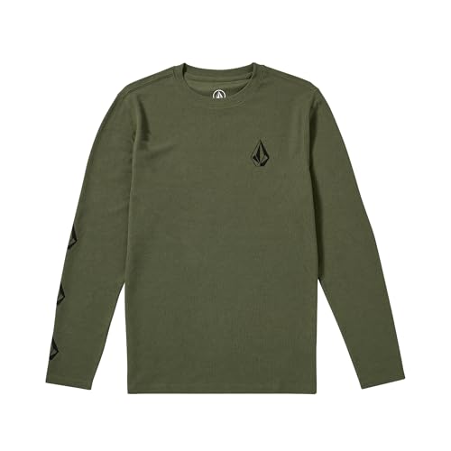 Volcom Men's Nunez Long Sleeve Thermal Shirt, Agave, Medium - Image 5