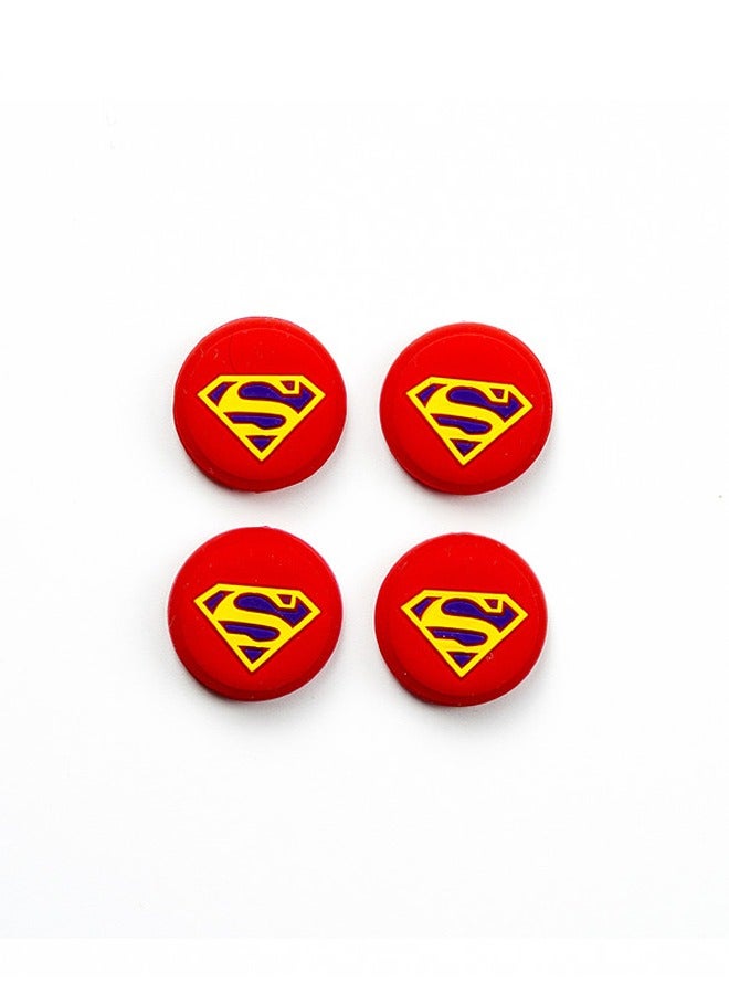 Alpha X 4-Piece Performance Thumbstick Grip SuperMan Theme Set for PS4/PS5 Controllers - Image 2