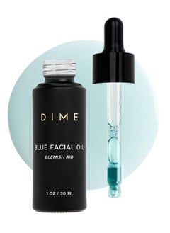 DIME DIME Beauty Blue Facial Oil, Blemish Spot Treatment with Blue Tansy Oil, Black Cumin Seed Oil, Rosehip Oil, and Grapeseed Oil, 1 oz / 30 mL  - Image 1