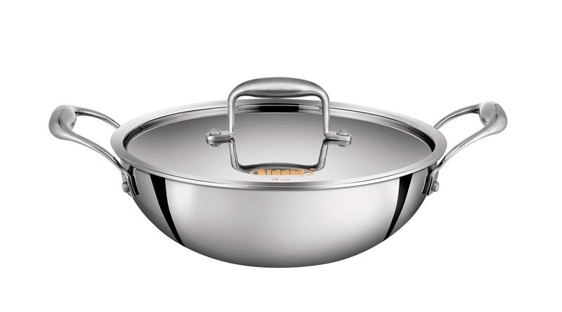 Siddhi Triply Kadhai with Lid and with 24 cm Diameter and 3 LTR Capacity - Image 1