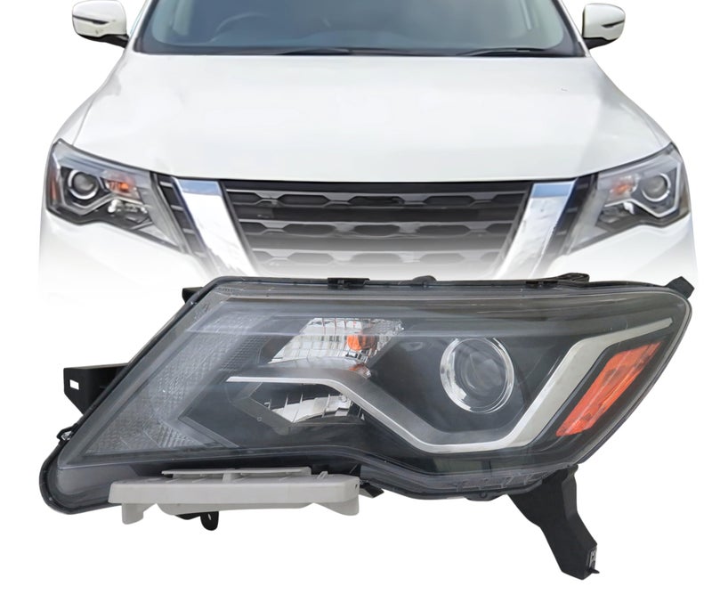 بديل لمصابيح هالوجين نيسان باثفايندر 20172020 S SV 20172018 SL مع مصابيح LED DRL مع لمبات معتمدة من CAPA الجانب الأيسر للسائق NI2502252 260609PF9A